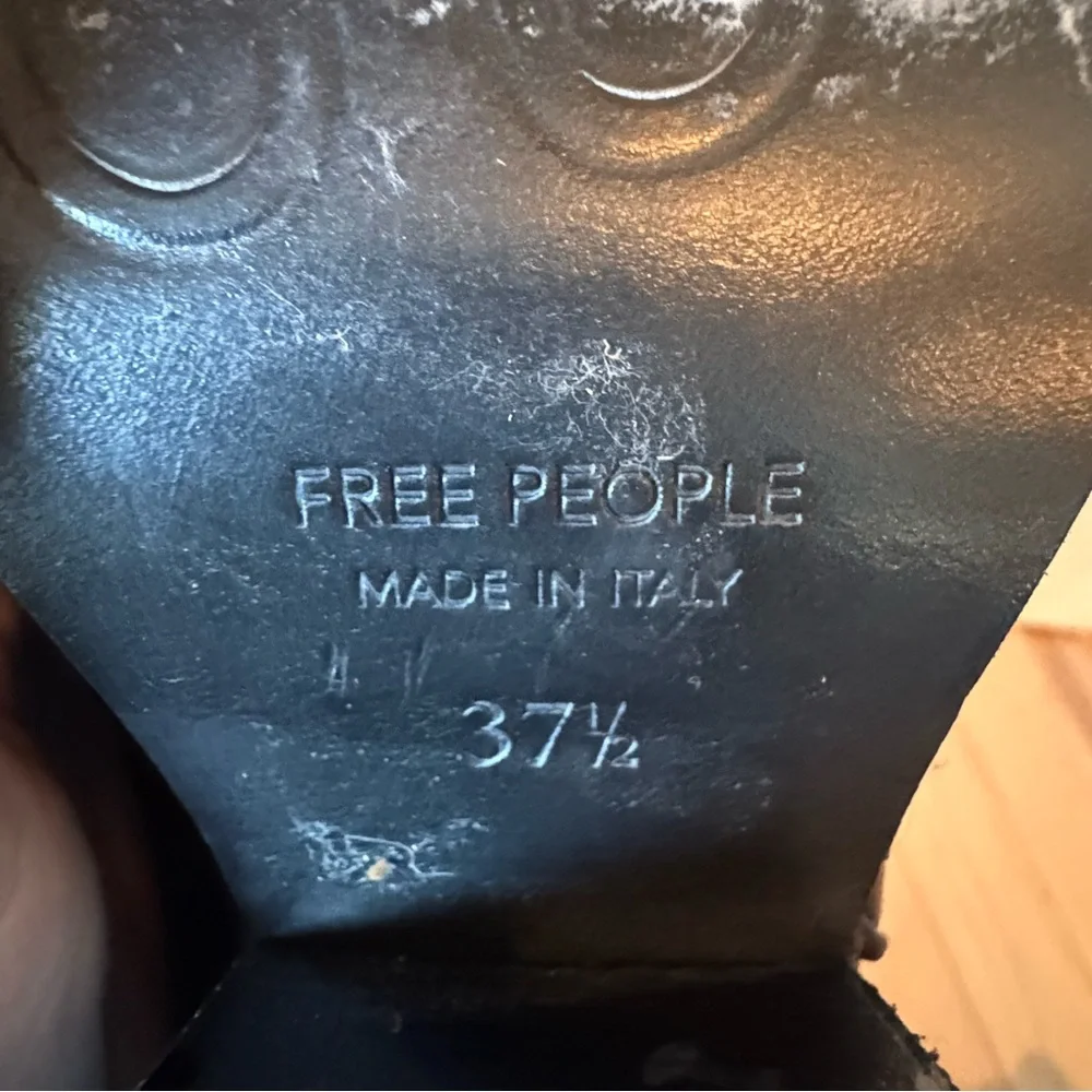 Free People Brayden Western Boots black leather.  Size 37.5 - Picture 15 of 15